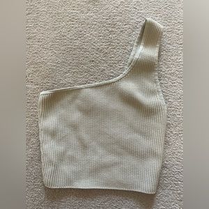 Aritzia Babaton Sculpt Knit One-Shoulder Top